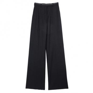 Saint Laurent Paris Wide Flannel Trousers S