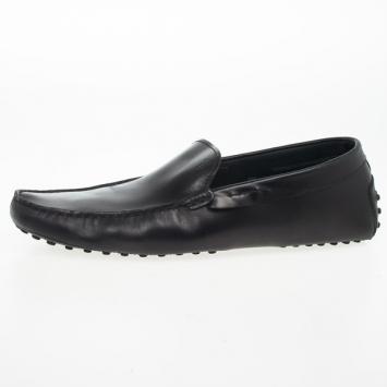 Pre Owned Tod's Black Leather Loafers Size 43.5