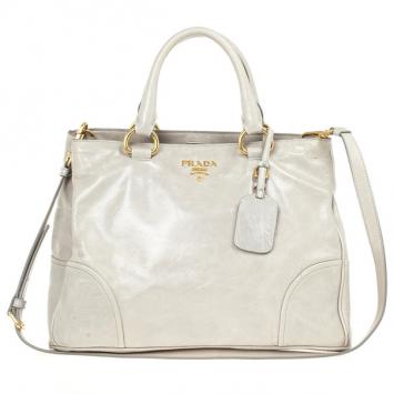 Prada Daino Zip-Top Tote