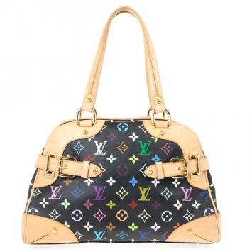 Louis Vuitton Black Multicolor Claudia Satchel