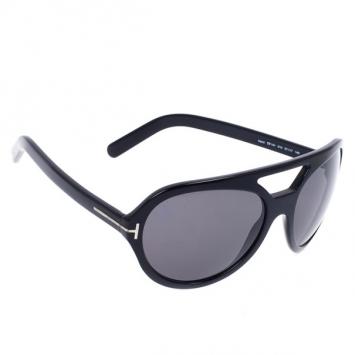 Tom Ford Black Henri Round Unisex Sunglasses