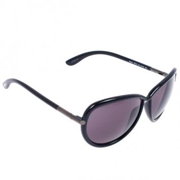 Tom Ford Black Sabrina Round Womens Sunglasses