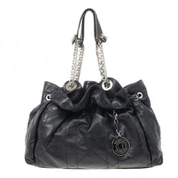 Christian Dior Black Cannage Leather Le Trente Bag