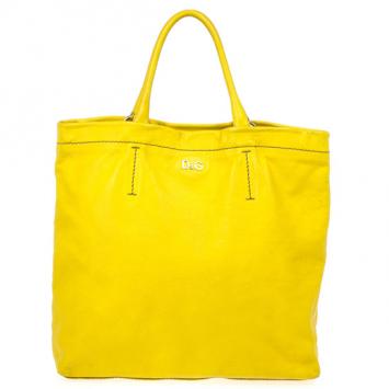 D and G Yellow Leather Kori Tote