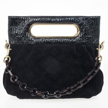 Louis Vuitton Limited Edition Monogram Patent Motard After Dark Clutch