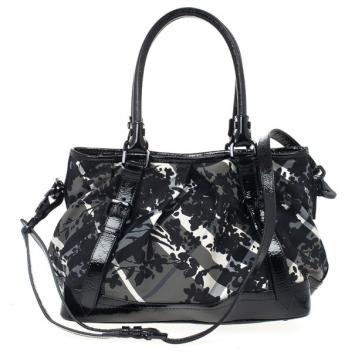 Burberry Floral Check Tote Bag