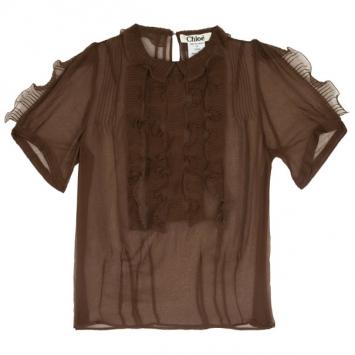 Chloe Chiffon Ruffle Blouse S