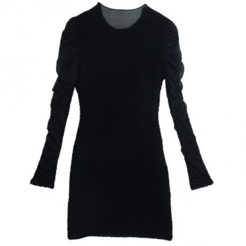 Alexander Wang Long Sleeved Smocked Chiffon Dress XS