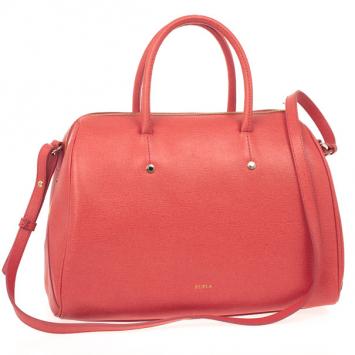 Furla Coral Leather 'Arianna' Satchel