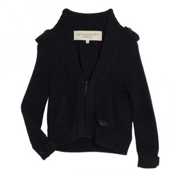 Burberry Zip Up Knit Sweater M