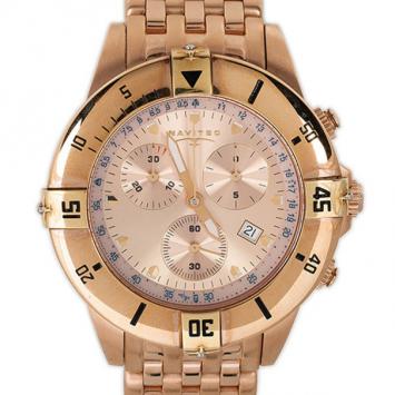 Pre Owned Navitec Pilote Tango Charlie SS Mens Chronograph Wristwatch 46 MM