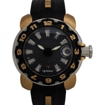 Pre Owned Nubeo Jellyfish Rose Gold & SS Mens Diving Watch 43 MM