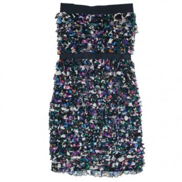 Diane Von Furstenberg Lauriston Ruffle Dress L