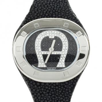 Aigner Ravello Stainless Steel Galuchat Quartz Womens Wristwatch 34 MM