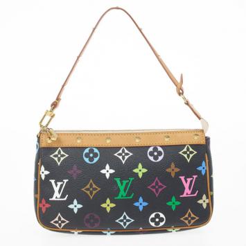 Louis Vuitton Black Multicolore Pochette Accessoires