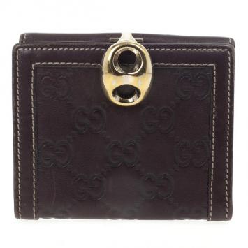 Gucci Guccissima Flap Compact Wallet