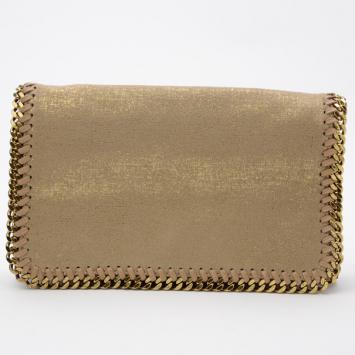 Pre Owned Stella McCartney Gold Falabella Shaggy Deer Crossbody Bag
