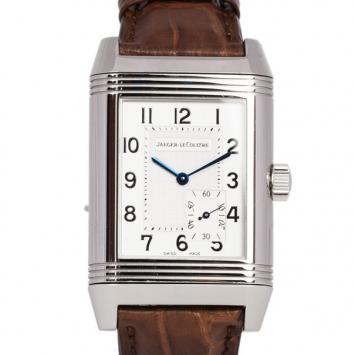 Jaeger LeCoultre White Stainless Steel Reverso Grande Reserve Men's Wristwatch 29MM
