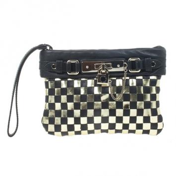 Marc by Marc Jacobs Metal Check Wristlet Clutch