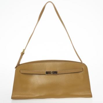 Furla Tan Textured Leather Shoulder Bag