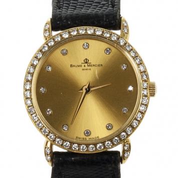 Baume & Mercier 18 K Yellow Gold Womens Wristwatch 26 MM