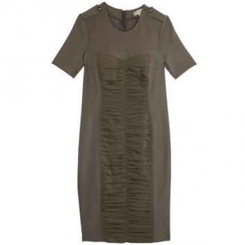 Burberry London Front Double Ruched Jersey Dress S
