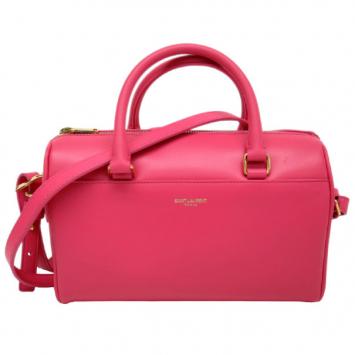 Saint Laurent Paris Pink Leather Baby Duffle Bag