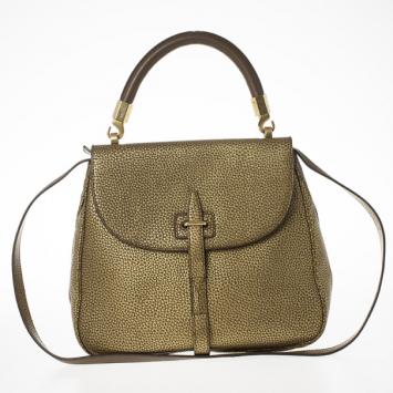 Saint Laurent Paris Light Brown Pebbled Calfskin 'Pleine Fleur Aniline' Crossbody Bag