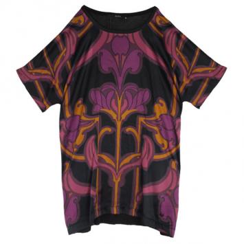 Gucci Art Nouveau Flower Print Oversize Top