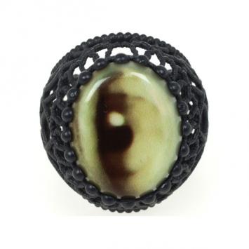 Bottega Veneta Lover's Eye Ring Size 54.5