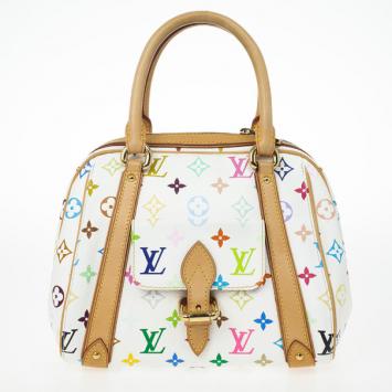 Louis Vuitton White Monogram Multicolore Canvas Priscilla Bag