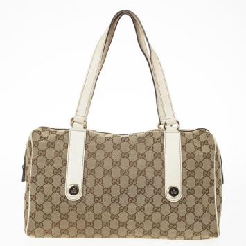 Gucci Beige/Ebony Large Charmy Satchel
