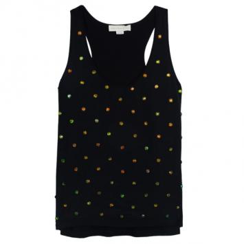 Stella McCartney Silk Embellished Tank Top L