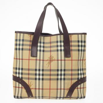 Burberry Medium Haymarket Check Tote