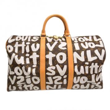 Pre Owned Louis Vuitton Monogram Canvas Graffiti Keepall 50