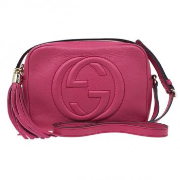 Gucci Pink Leather Small Soho Disco Bag