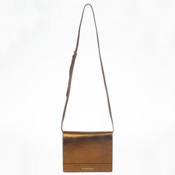 Burberry Monitor Lizard Skin Meadow Antique Gold Bag