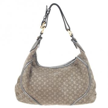 Louis Vuitton Platine Mini Lin Manon MM Hobo Handbag