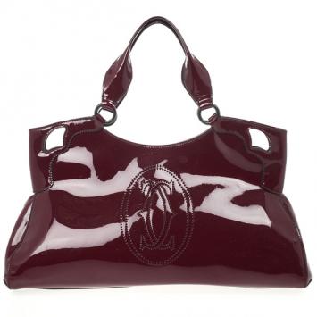 Cartier Red Patent Leather Marcello De Cartier Bag