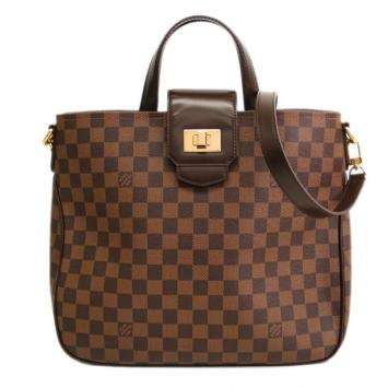 Louis Vuitton Damier Ebene Canvas Cabas Rosebery Shoulder Bag
