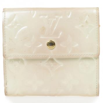Louis Vuitton White Monogram Vernis Elise Wallet