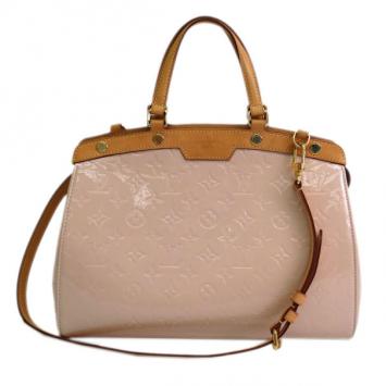 Pre Owned Louis Vuitton Rose Angelique Monogram Vernis Brea MM