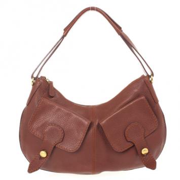 Tod's Brown Leather Benji Sacca Hobo