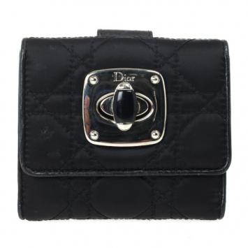 Dior Black Charming Lock Compact Wallet