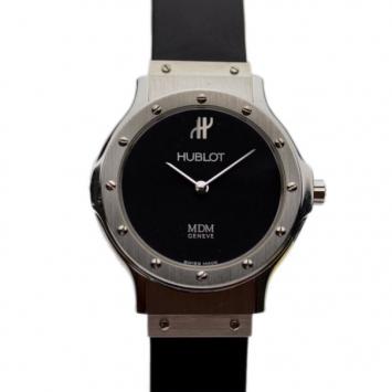Hublot Black Stainless Steel Classic Womens Wristwatch 29MM