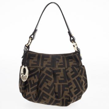 Pre Owned Fendi Zucca Mini Chef Hobo