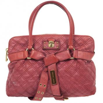 Marc Jacobs Pink Bruna Quilted Leather Tote