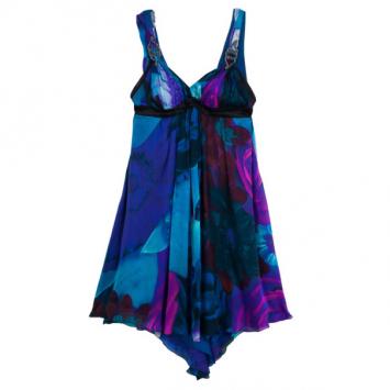 Roberto Cavalli Silk Chiffon Baby Doll Dress S