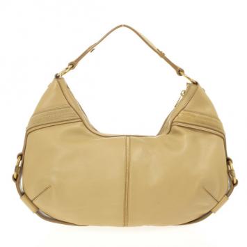 Pre Owned Saint Laurent Paris Beige Leather Muse Hobo Bag
