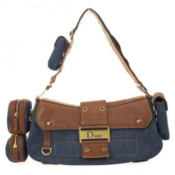 Christian Dior Denim Street Chic Shoulder Bag